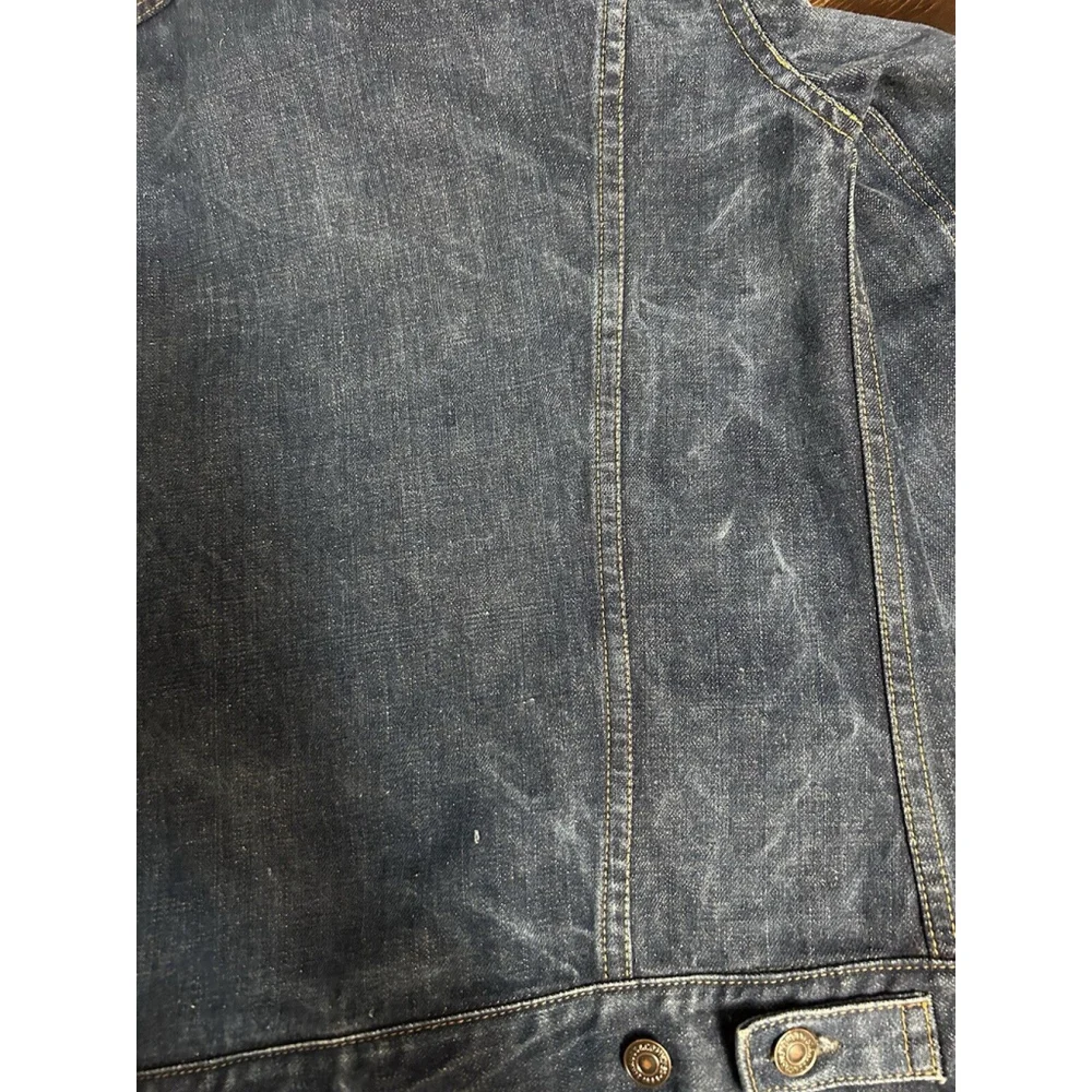 RARE Levi's White Tab 'Big E' Type 3 Vintage 60's/70's Denim Trucker Jean Jacket - Picture 14 of 15